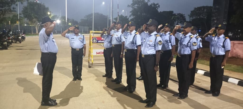 JSM Security Platoon Deployed at Trichy International Airport